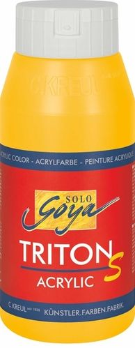 Solo Goya Acrylfarbe TRITON S ACRYLIC BASIC - Maisgelb 750ml