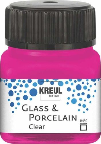 Glass & Porcelain Clear - Pink