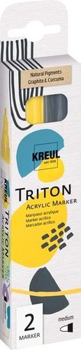 KREUL Triton Acrylic Marker medium 2er Set Natural Pigments