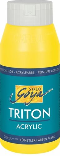 Solo Goya Acrylfarbe TRITON ACRYLIC BASIC - Echtgelb hell 750ml