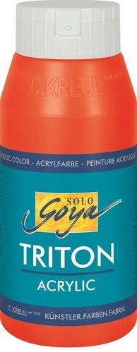 Solo Goya Acrylfarbe TRITON ACRYLIC BASIC - Echtrot 750ml