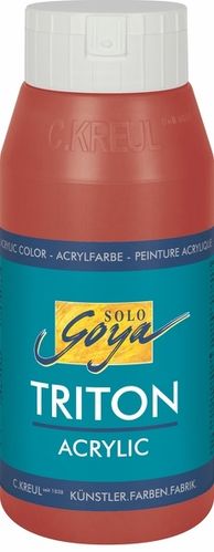 Solo Goya Acrylfarbe TRITON ACRYLIC BASIC - Oxydrot 750ml