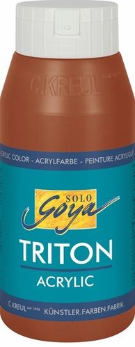 Solo Goya Acrylfarbe TRITON ACRYLIC BASIC - Oxydbraun dunkel 750ml