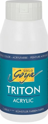 Solo Goya Acrylfarbe TRITON ACRYLIC BASIC - Weiß 750ml