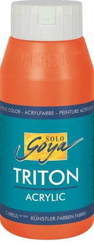 Solo Goya Acrylfarbe TRITON ACRYLIC BASIC - Zinnoberrot 750ml