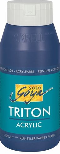 Solo Goya Acrylfarbe TRITON ACRYLIC BASIC - Dunkelblau 750ml