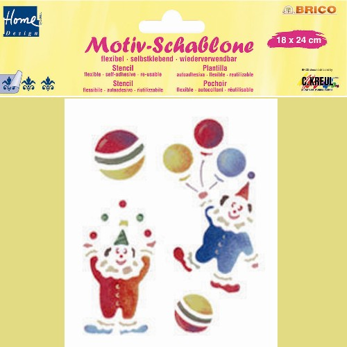 Motiv-Schablone "Clowns"