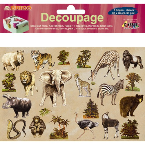 Decoupage-Papier "Afrika"
