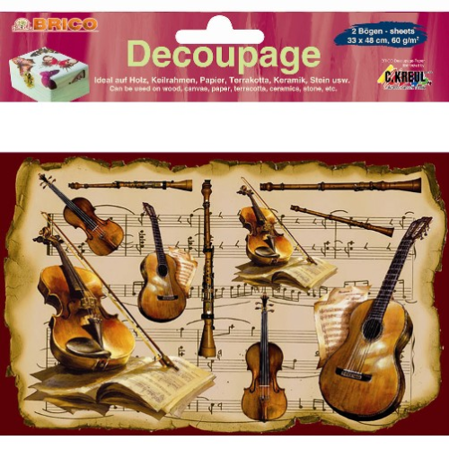 Decoupage-Papier "Musikalisch"