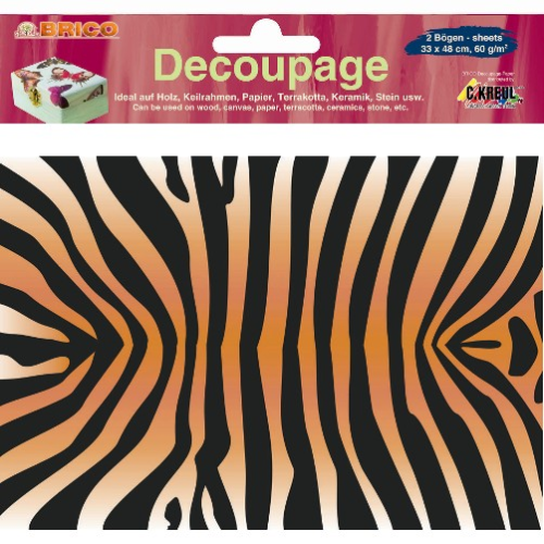 Decoupage-Papier "Tigerfell"