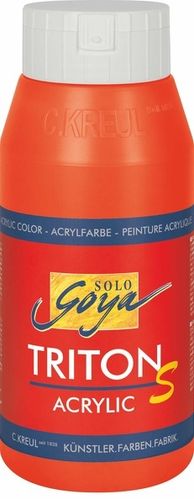 Solo Goya Acrylfarbe TRITON S ACRYLIC BASIC - Echtrot 750ml