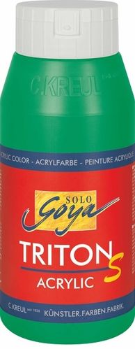 Solo Goya Acrylfarbe TRITON S ACRYLIC BASIC - Permanentgrün 750ml