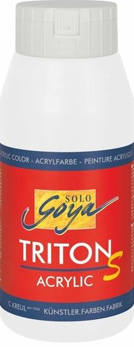 Solo Goya Acrylfarbe TRITON S ACRYLIC BASIC - Weiß 750ml