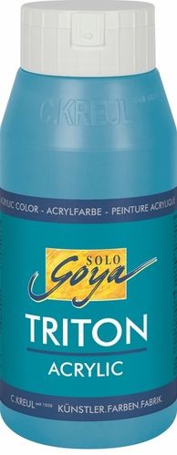 Solo Goya Acrylfarbe TRITON ACRYLIC BASIC - Türkisblau 750ml