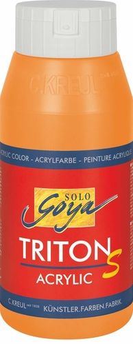 Solo Goya Acrylfarbe TRITON S ACRYLIC BASIC - Echtorange 750ml