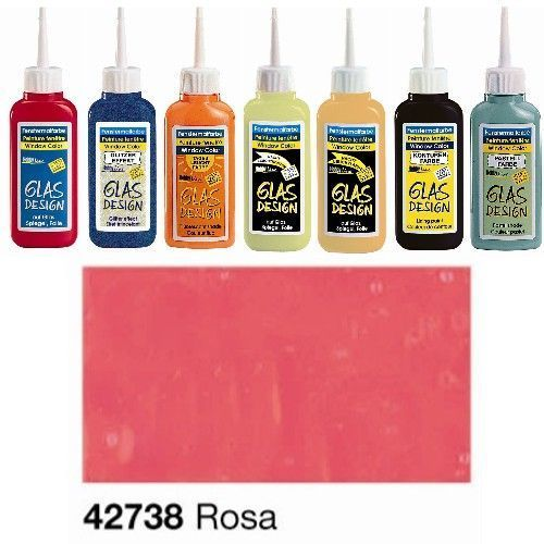 Fenstermalfarbe - Rosa