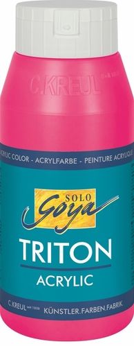 Solo Goya Acrylfarbe TRITON ACRYLIC BASIC - Fluoresz. Pink 750ml