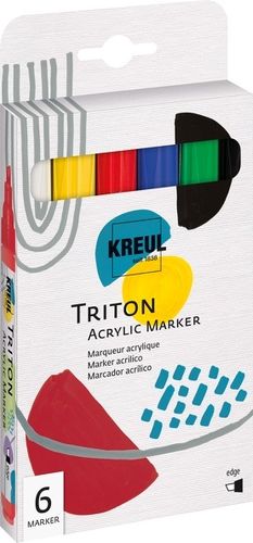 KREUL Triton Acrylic Marker edge 6er Set